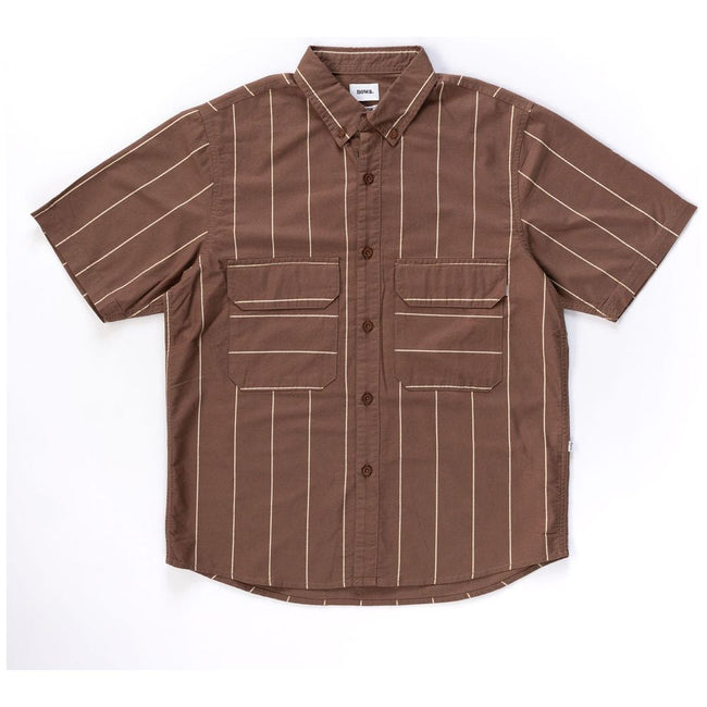 Cousin S/S Shirt - Oxford Brown Stripe