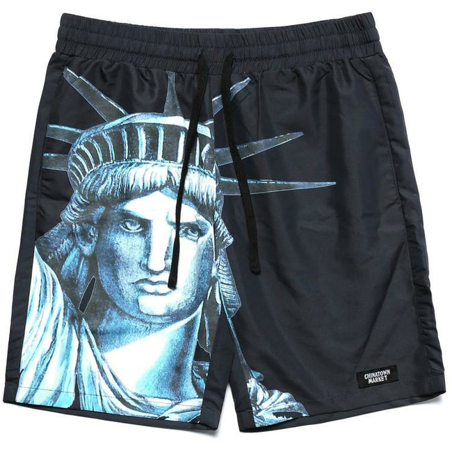 NYC Nylon Shorts - Black - nowa.