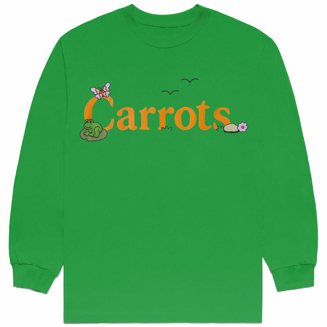 Carrots x Freddie Gibbs Cokane Rabbit Wordmark Long Sleeve T-shirt - Green