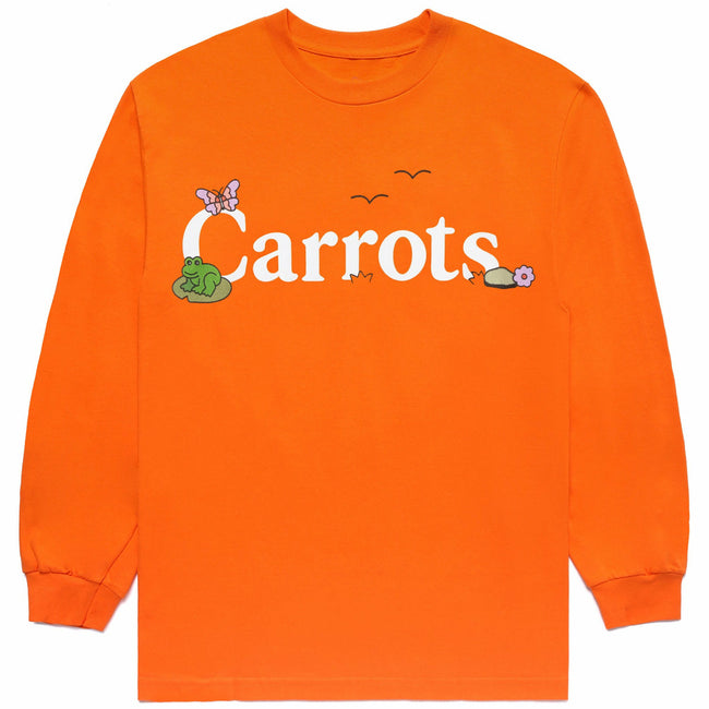 Carrots x Freddie Gibbs Cokane Rabbit Wordmark Long Sleeve T-shirt - Orange