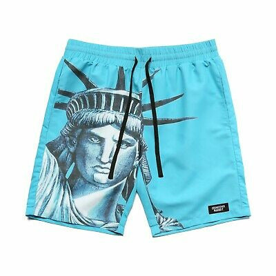 NYC Nylon Shorts - Blue - nowa.